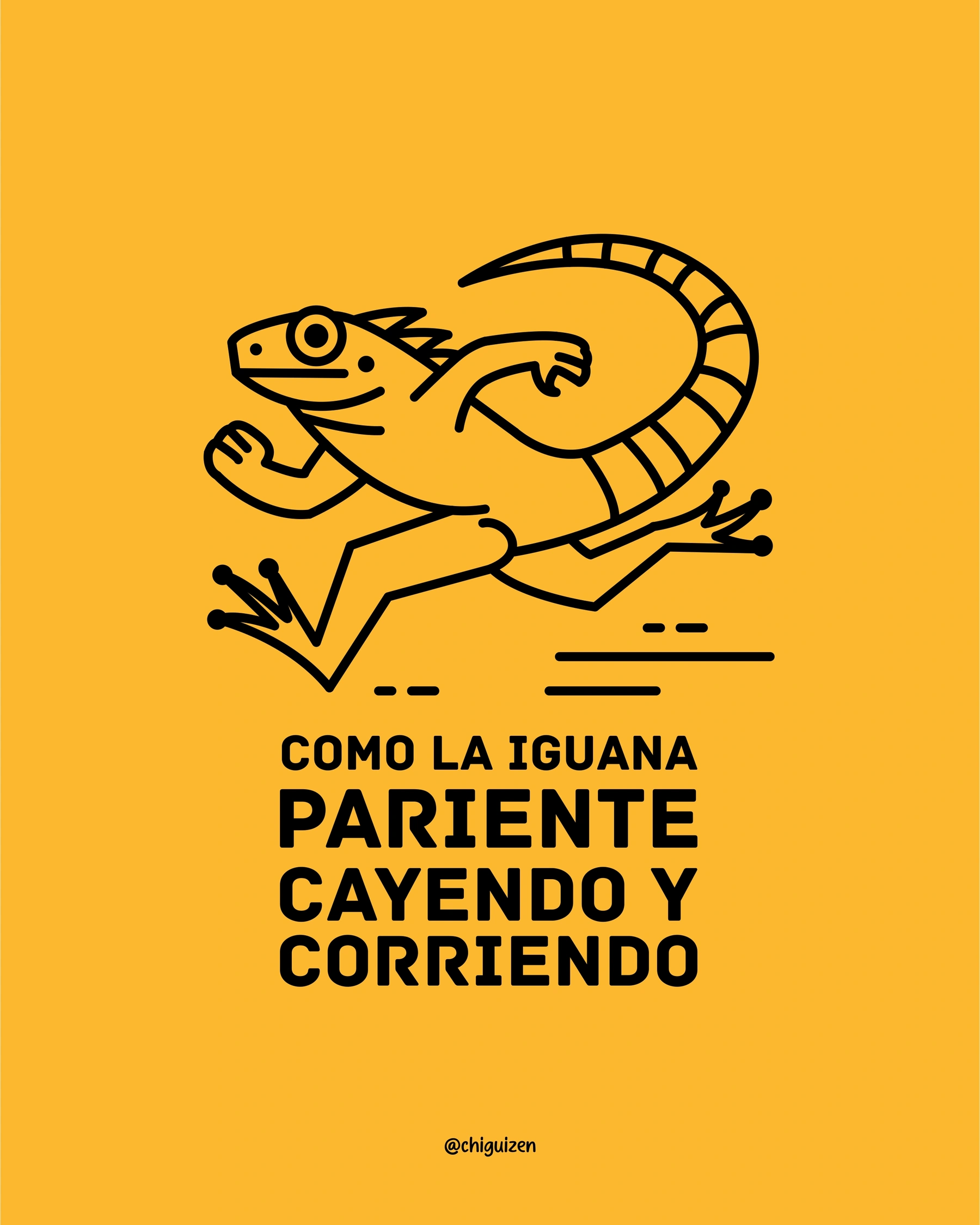 Como la iguana, pariente
